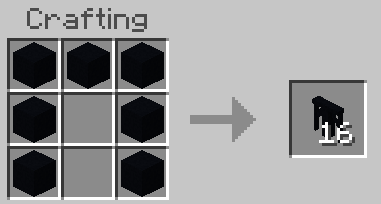 Craft black concrete support