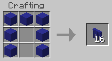 Craft blue concrete support