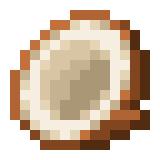 Cracked coconut