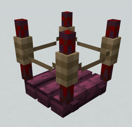 Crimson rope bridge