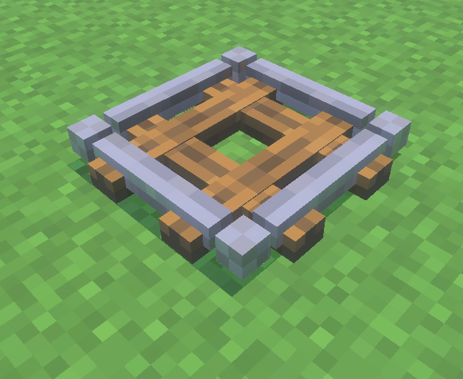 Cross Track placed diagonally