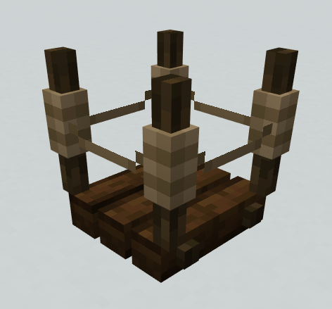 Dark oak rope bridge