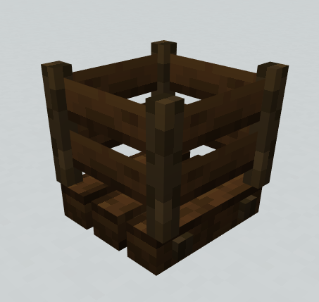 Dark oak wood bridge
