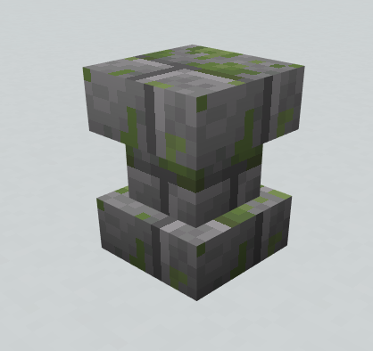 Mossy brick support