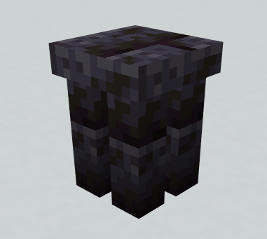 Polished blackstone brick support