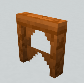 Red sandstone support