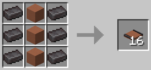 Terracotta Embedded Netherite Track