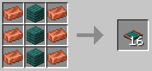 Warped Planks Embedded Copper Track