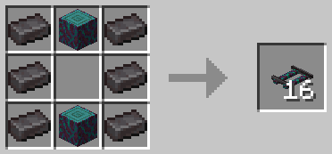 Warped tied netherite track