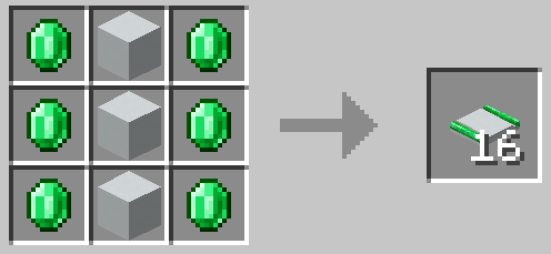 White Concrete Embedded Emerald Track