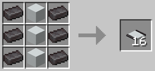 White Concrete Embedded Netherite Track