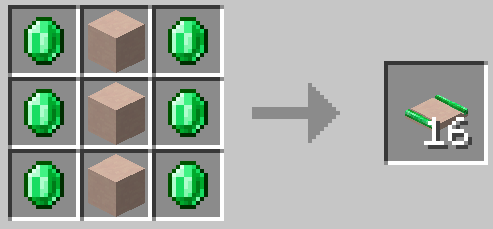 White Terracotta Embedded Emerald Track