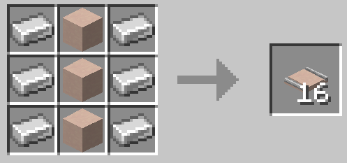 White Terracotta Embedded Iron Track