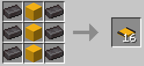 Yellow Concrete Embedded Netherite Track